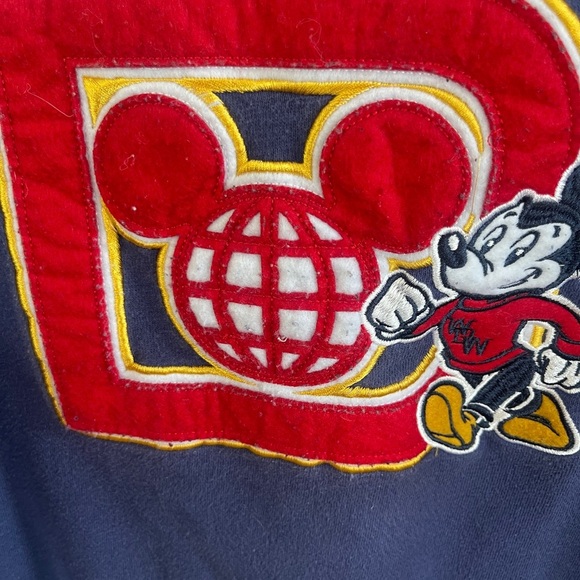Disney Parks Size Small  Blue Crew Neck Sweatshirt  Embroidered - Picture 4 of 5